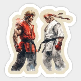 The fighters Sticker